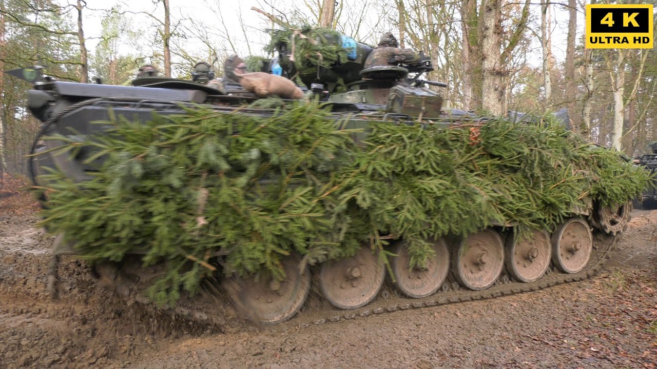 4Kᵁᴴᴰ PzGrenBtl 401 und Panzerzug 3./L93 Ausfliessen aus dem Verfügungsraum SchÜbZ Bergen
