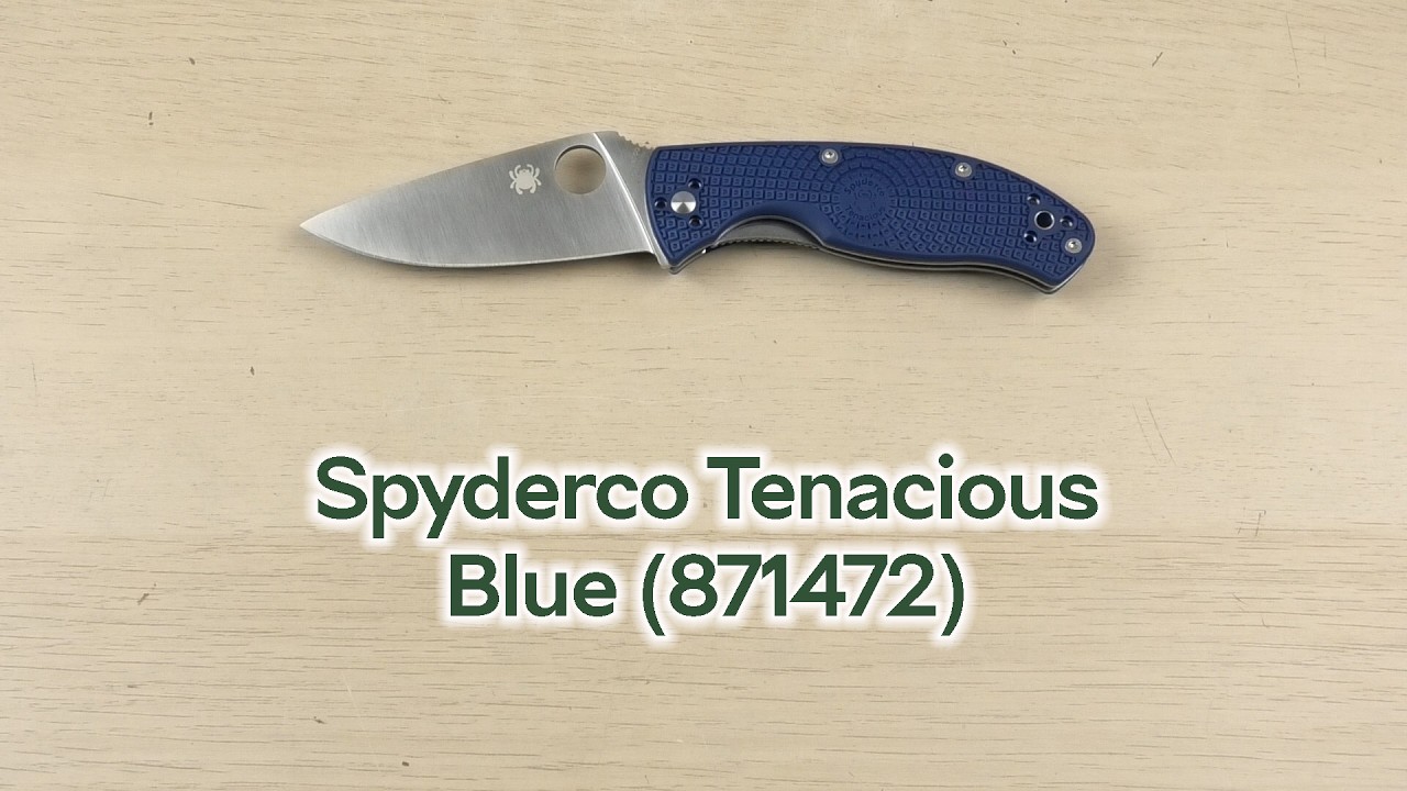 Розпаковка Spyderco Tenacious S35VN Blue (871472)