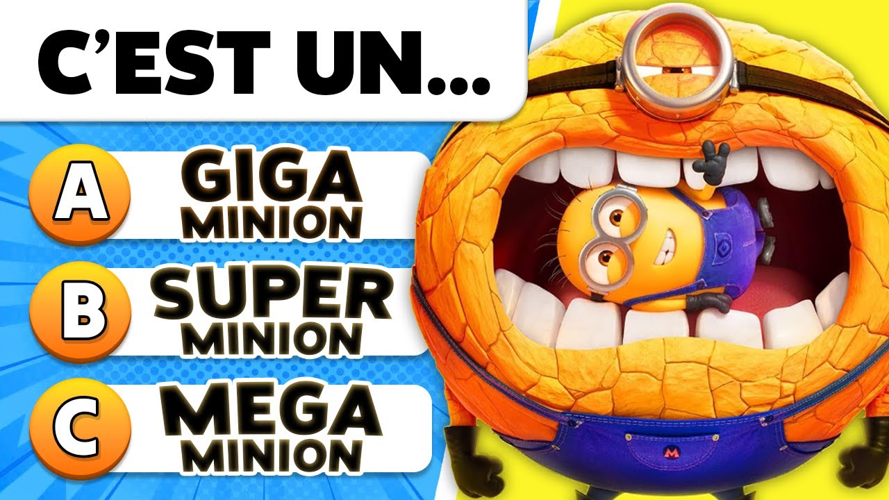 36 questions sur MOI, MOCHE ET MÉCHANT 4, le FILM 🎬🤓🍌 Quiz Moi Moche et Méchant 4 (Despicable Me 4)