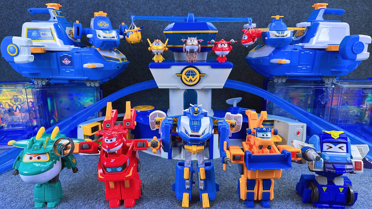 26-minutes of satisfying unboxing, cool Super Wings Space Base Set Series ASMR | Review Toys