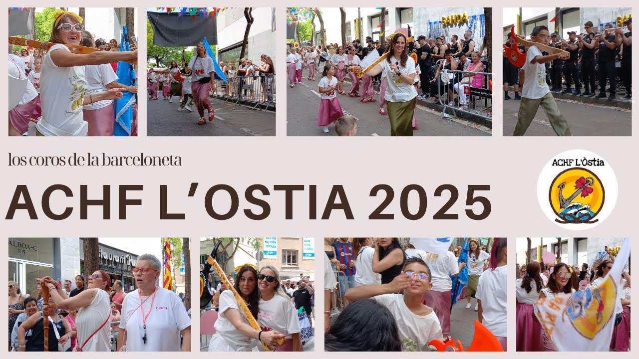 ACHF L'OSTIA SABADO 2025 #loscorosdelabarceloneta #barceloneta