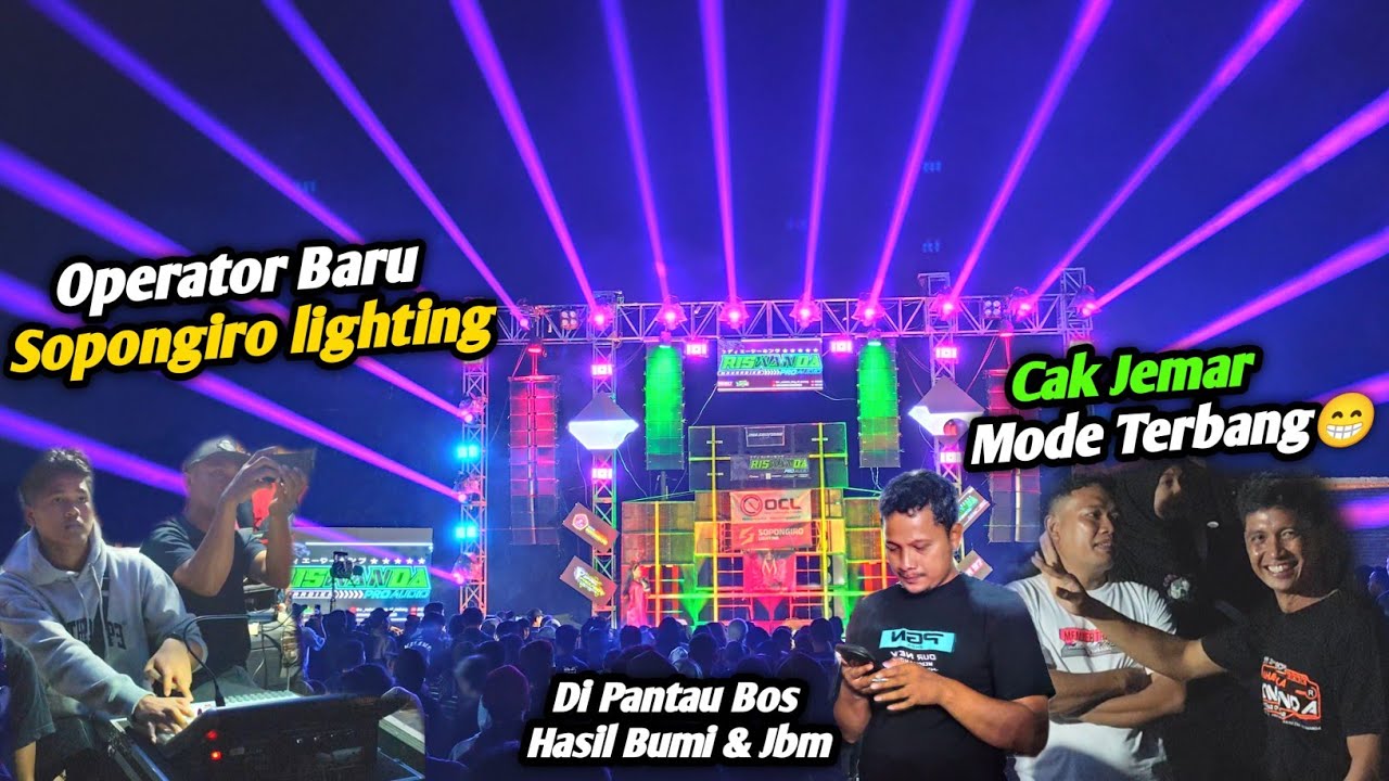 Bos Hasil Bumi & Jbm Pantau Riswanda Mahardika..!! Operator Sopongiro Lighting Baru..!!