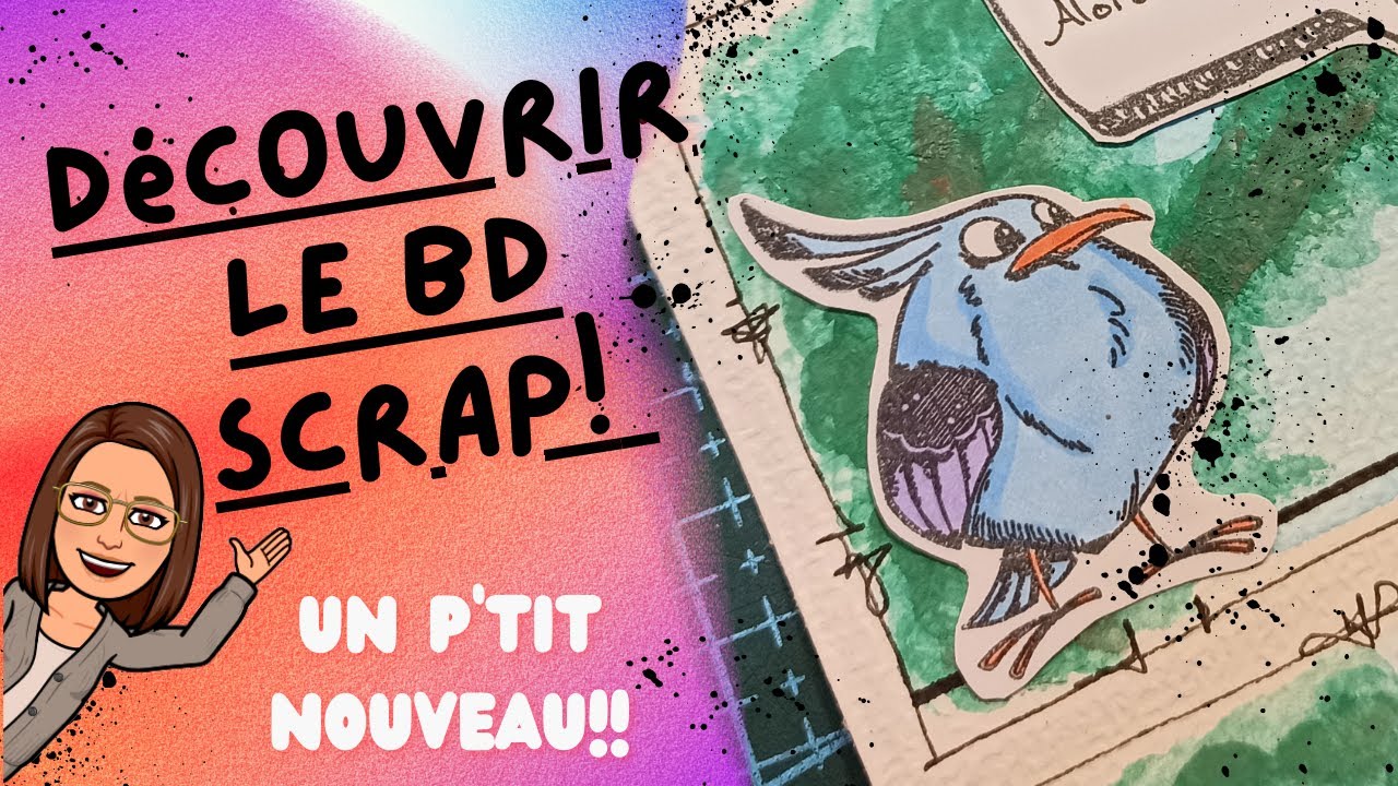 TUTO BD SCRAP avec les jolis tampons de la boutique Globleland (FORMAT D'ECHANGE)