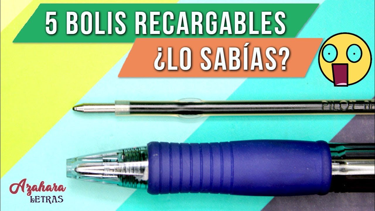 🖊️  5 BOLÍGRAFOS RECARGABLES