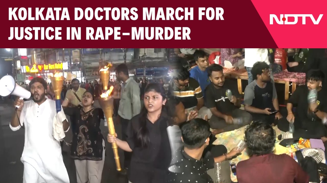 Kolkata Doctor Case | Kolkata Doctors Hold 'Mashaal March' For Justice In Kolkata Rape-Murder Case