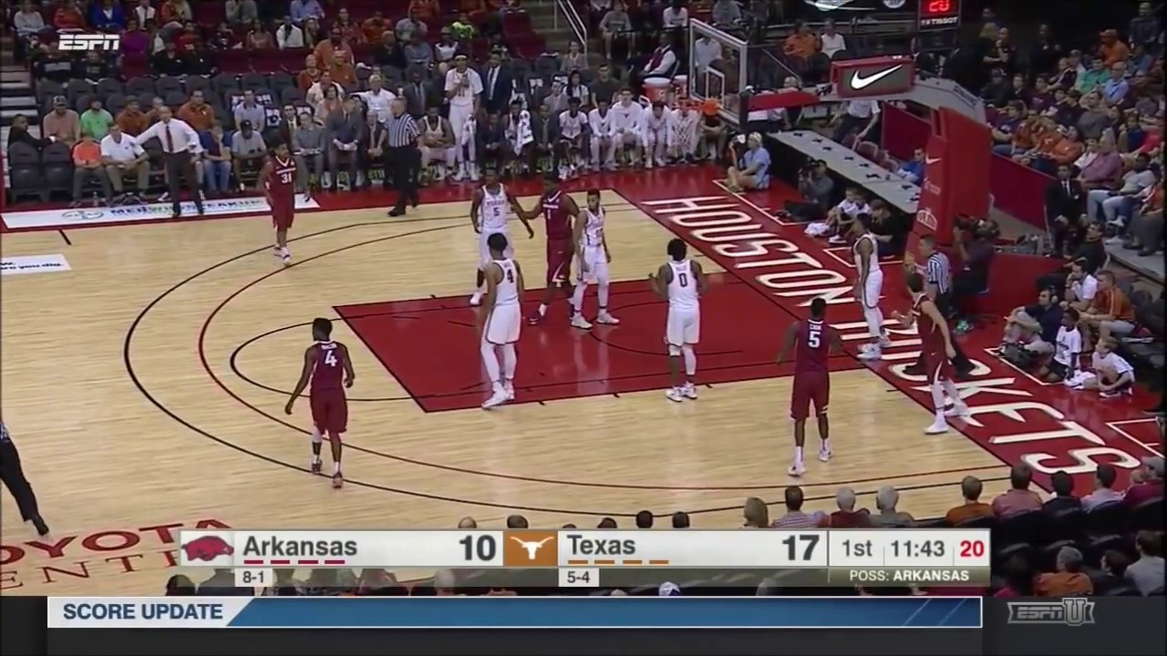 Arkansas Razorbacks vs Texas Longhorns Basketball 2016