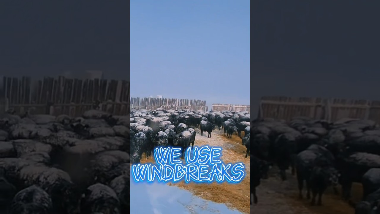 Winter in Montana can be brutal.  We use windbreaks and straw to keep the cows and calves warm.