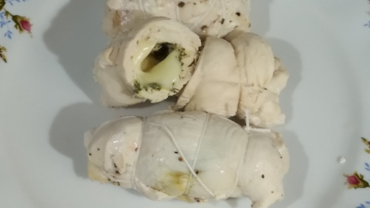 220 Roladki drobiowe gotowane na parze. Steamed chicken roulade. @Inzynier_Kris