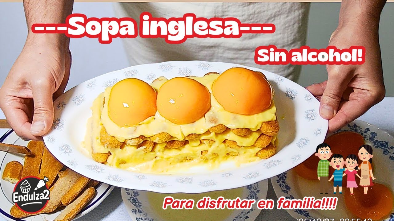 ----SOPA INGLESA SIN ALCOHOL--IDEAL PARA TODA LA FAMILIA!!!!----