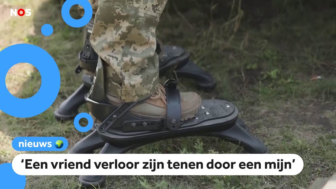Oekraïense fabriek maakt speciale schoenen tegen explosieven