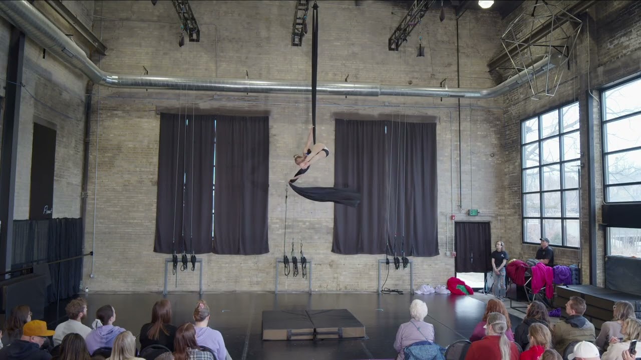 Aerialympics 2026 Wisconsin. 1st place  Advanced category  Silks #aerial #competition #gymnastics 