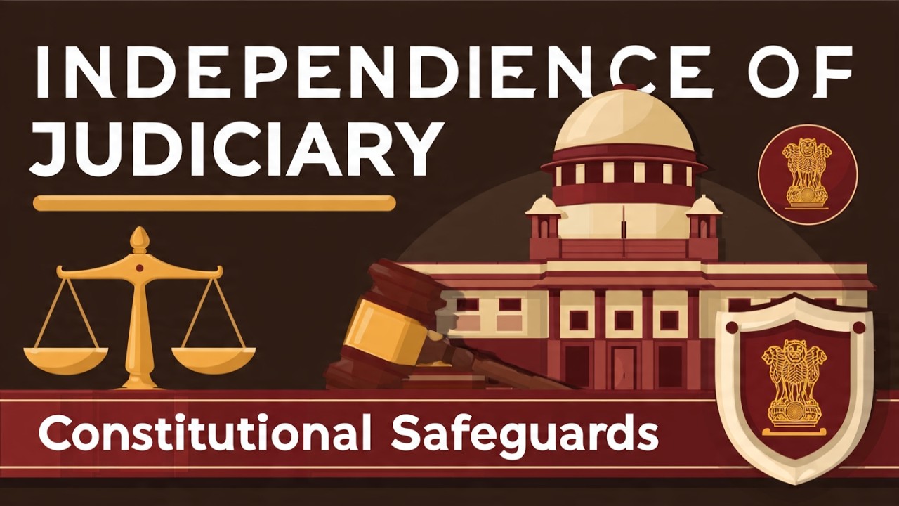 Independence of Judiciary | 9 Constitutional Safeguards | Art 50, 124