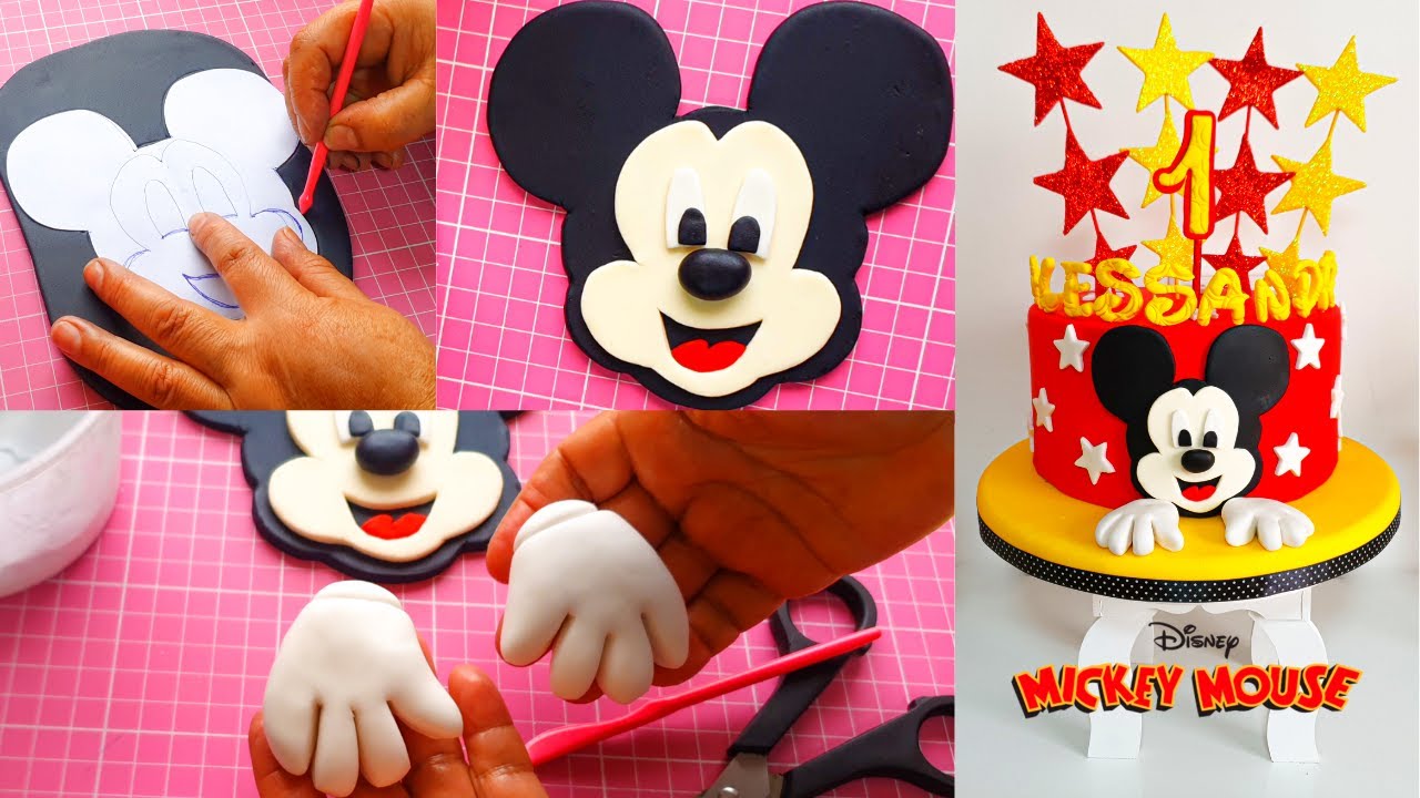 Mickey Mouse 2D en fondant! /Mickey mouse 2d in fondant