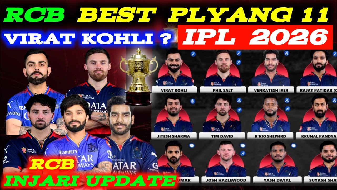 RCB IPL 2026: Top 5 Stars for the Future Playing 11 :