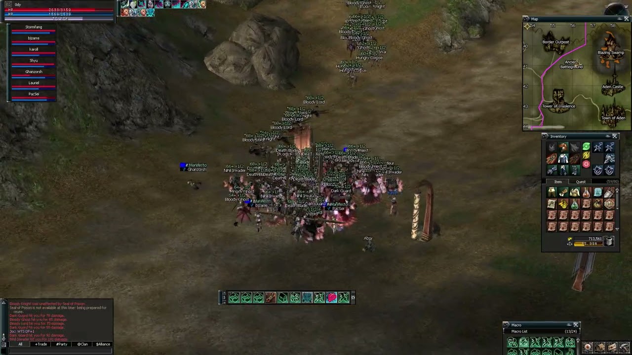 Lineage II Elmorelab x1 C2 --Ancient Battleground AOE Farm