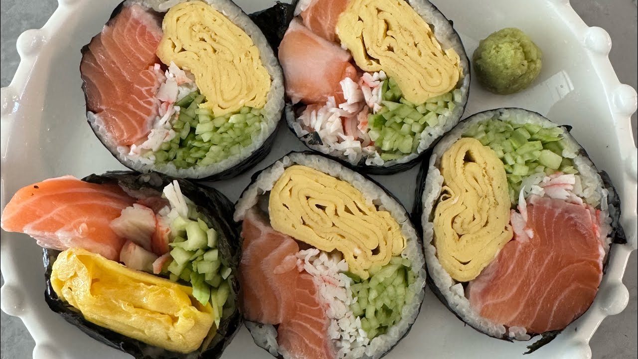 요리하졔👩‍🍳 연어 후토마끼🧡