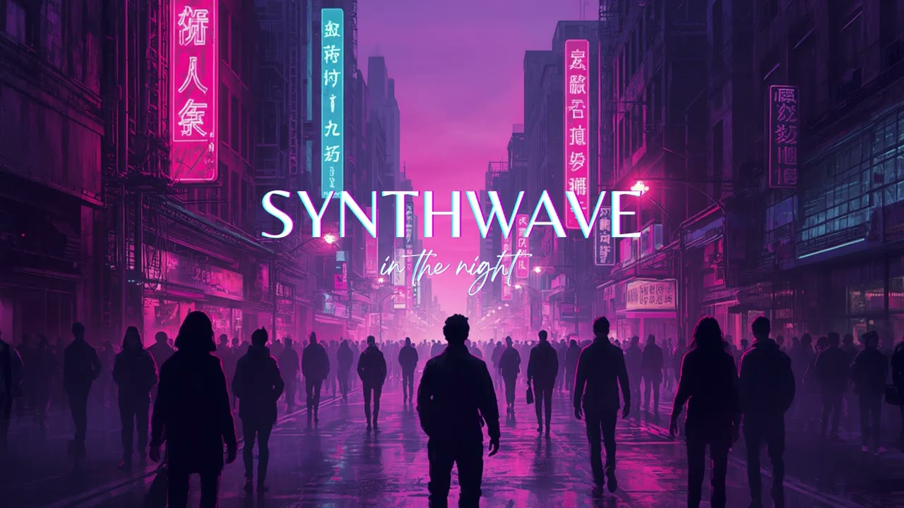 Synthwave in the night