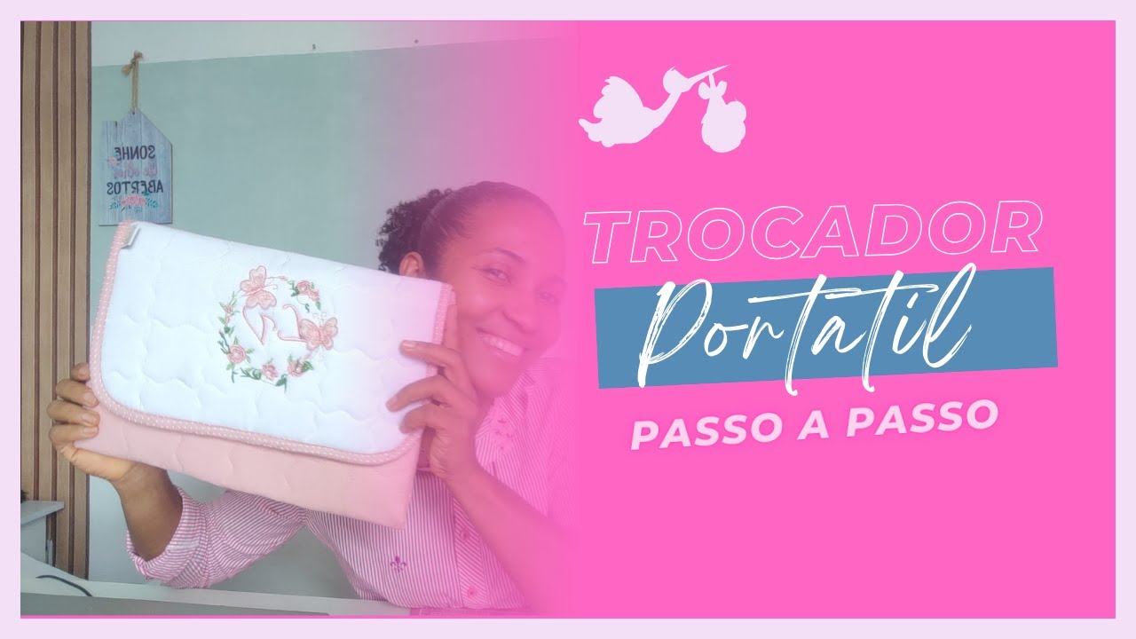 TROCADOR para BEBÊ com BOLSO Embutido – PRÁTICO e FÁCIL! 🍼