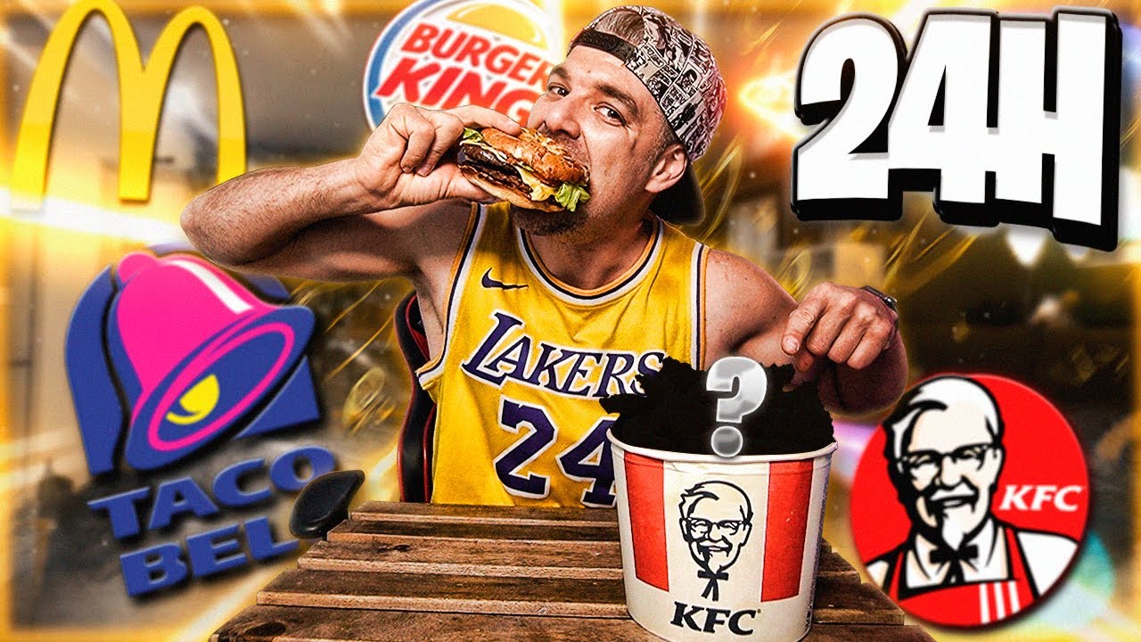 24H COMIENDO NOVEDADES de COMIDA BASURA  *COMIDA R&Aacute;PIDA QUE NO SABIAS*