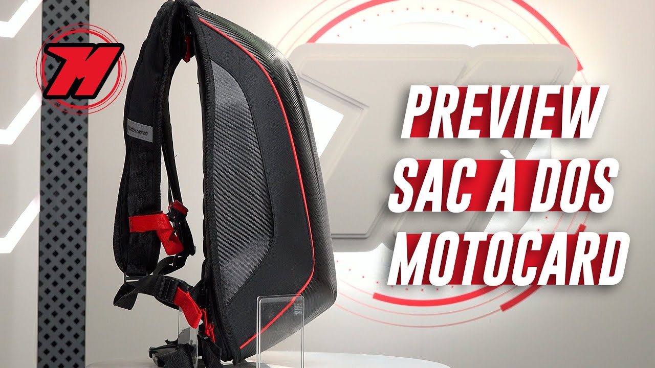 Sac &agrave; dos de moto MOTOCARD - Le meilleur sac &agrave; dos de motard ? 🎒🏍️