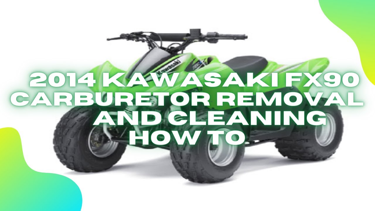 Снятие и очистка карбюратора KAWASAKI KFX90 2014 года