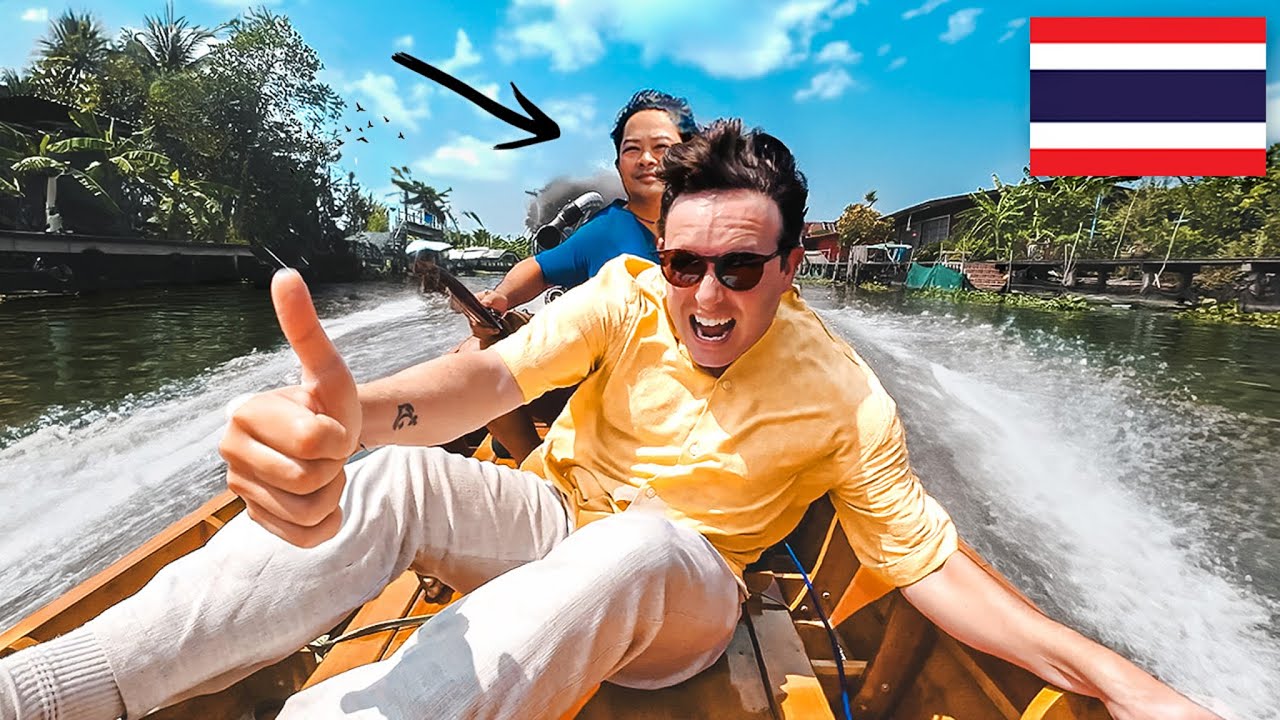 ГОНКИ НА РЕЧНЫХ ТУРБО-КАТЕРАХ В БАНГКОКЕ, ТАЙЛАНД 🇹🇭 (это было безумие!)