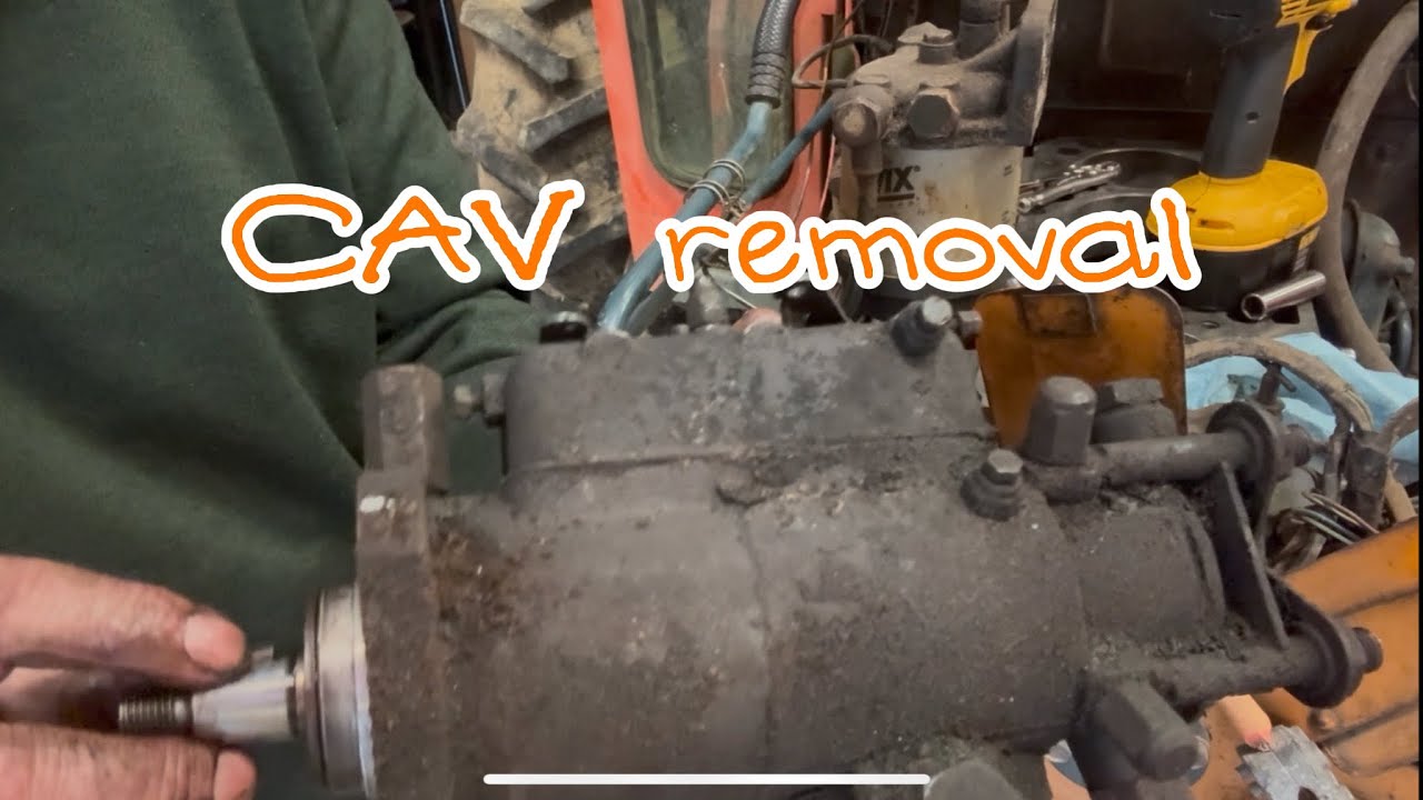 M6950 Kubota CAV inj pump removal