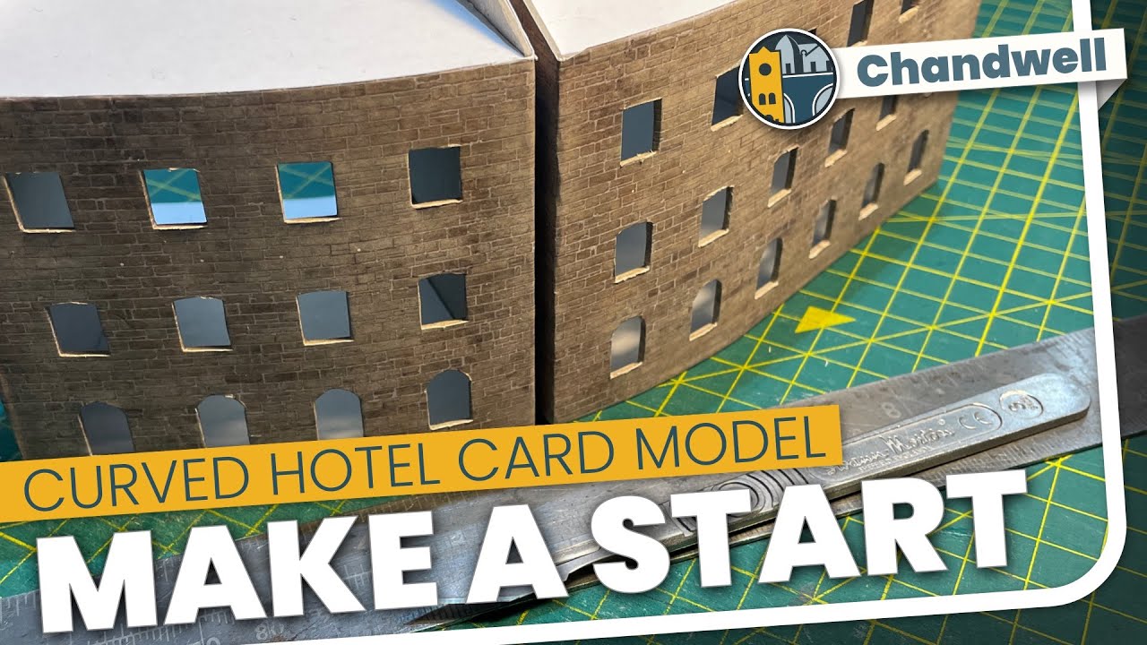 Starting to make a curved hotel model from card