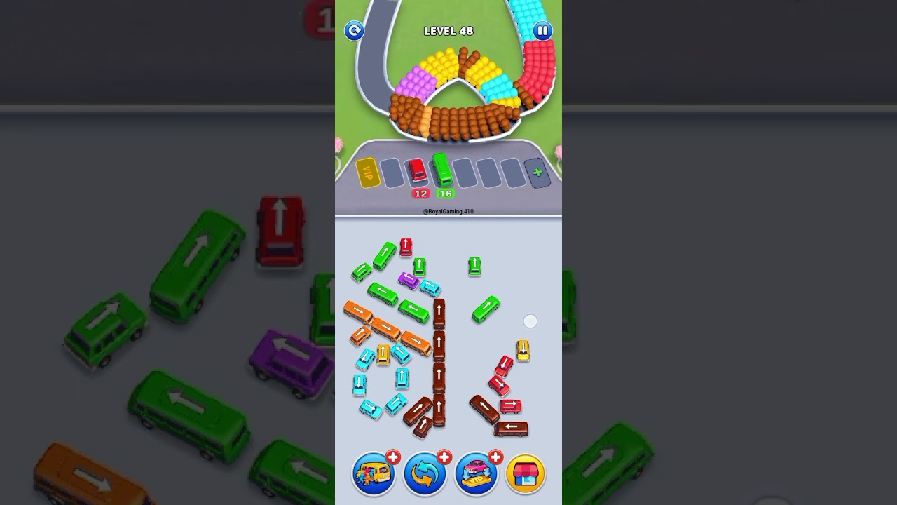 Bus Traffic Fever! Level 48 walkthrough solution
