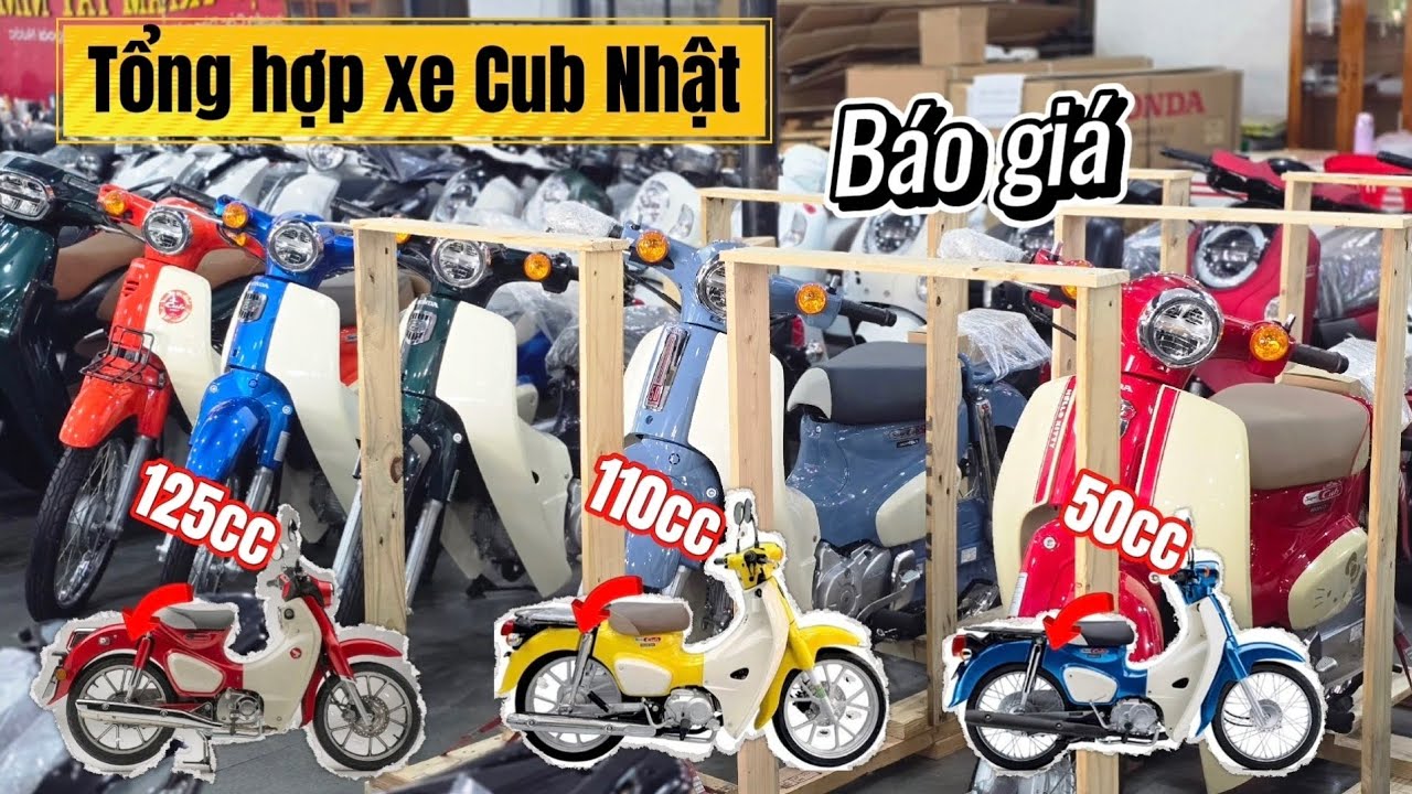 Tổng hợp và báo giá xe Super Cub Nhật các phiên bản 50cc - 110cc - 125cc | 04/9/2025