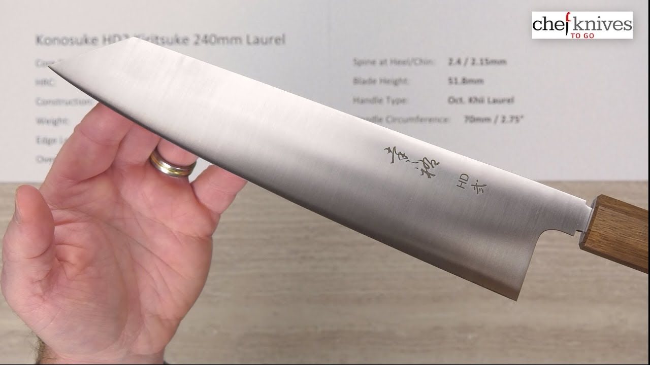 Konosuke HD2 Kiritsuke 240mm Laurel Quick Look