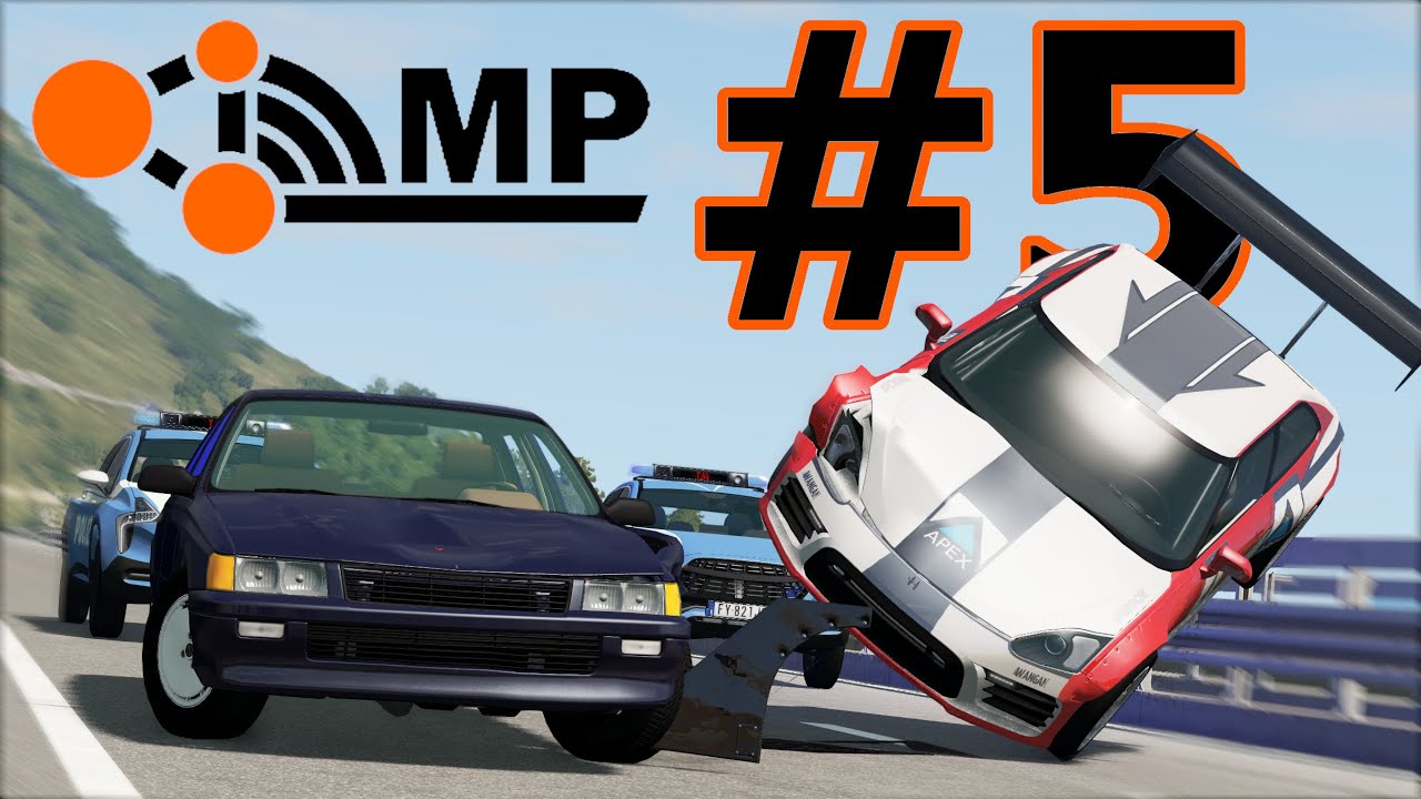 POLICE CHASE AND CAR RACING 💥 BeamNG.drive Multiplayer (#5)