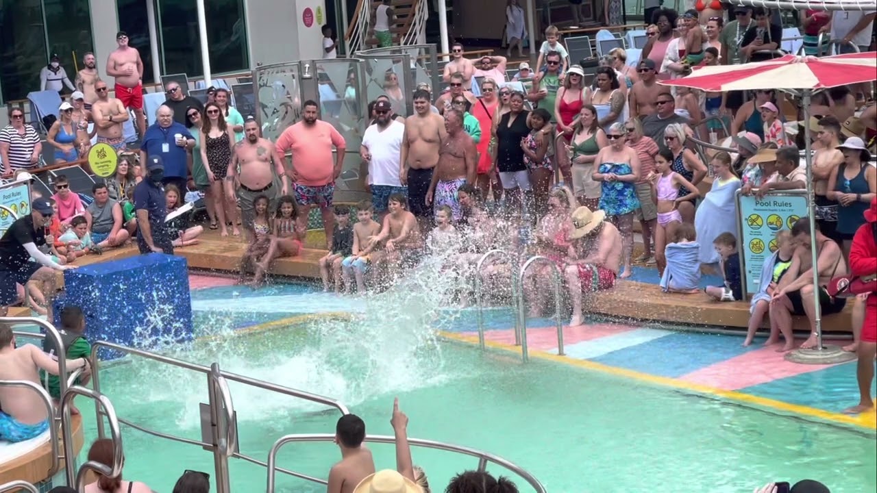 Men’s BELLY FLOP contest Royal Caribbean Mariner of the Seas Cruise to Bahamas April 19th - 23, 2022