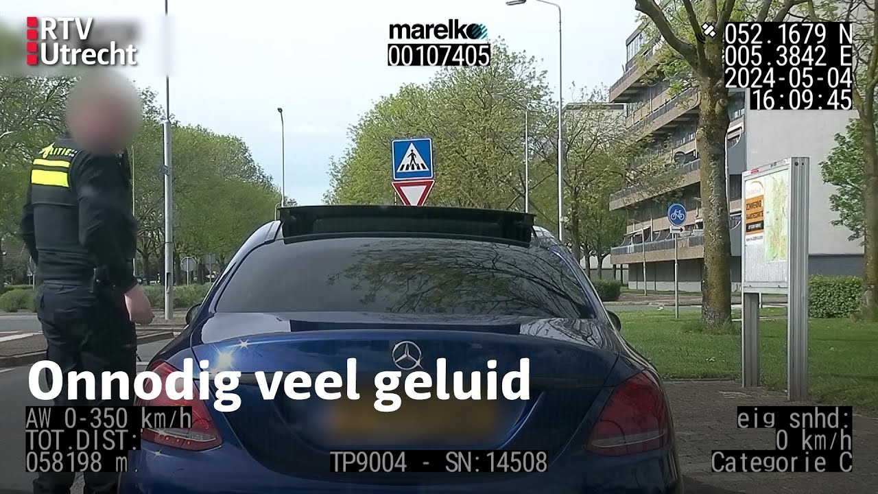 Mercedes-bestuurder heeft lak aan geluidsregels | RTV Utrecht