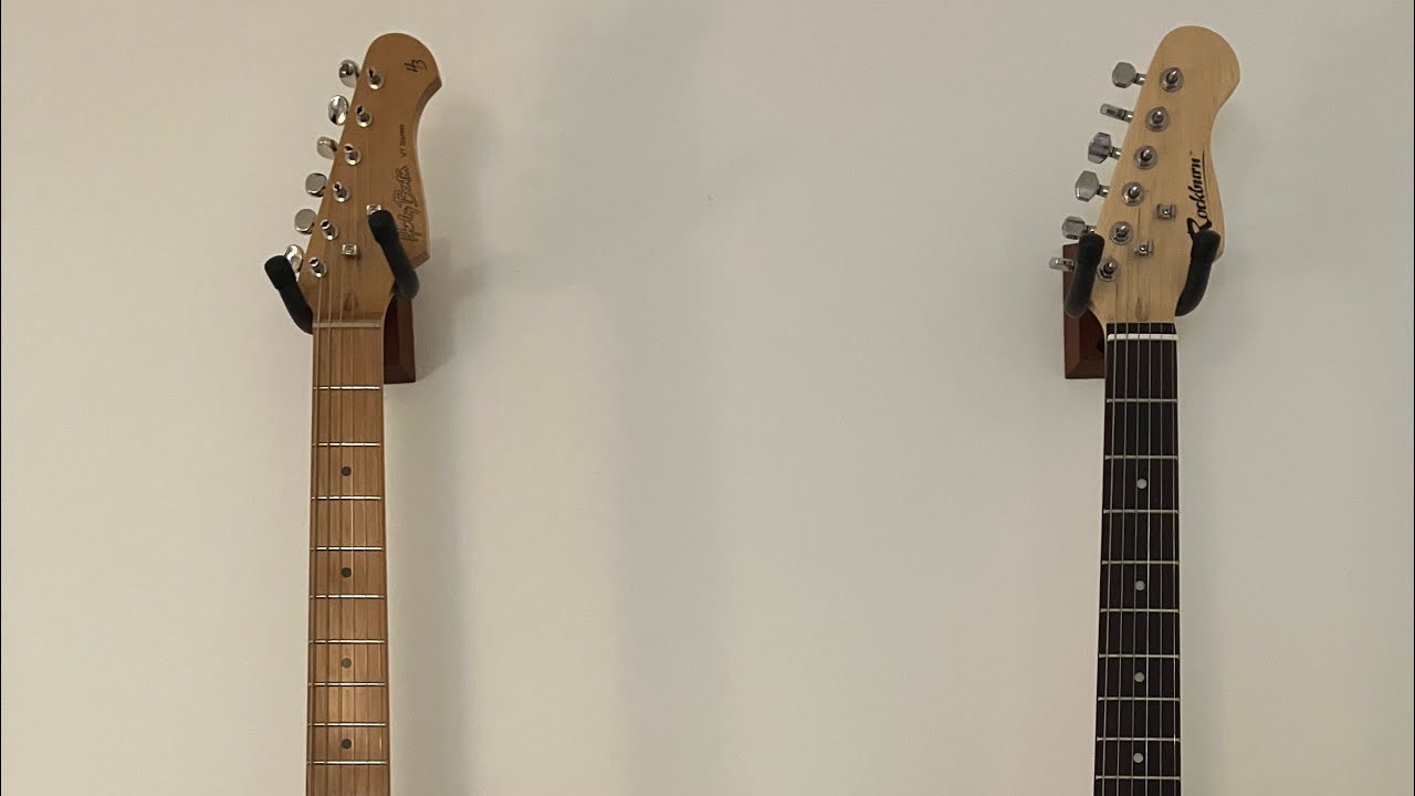 Rockburn Strat, fret board oil, Ernie Ball strings and wow! Sound check vs Harley Benton ST-62