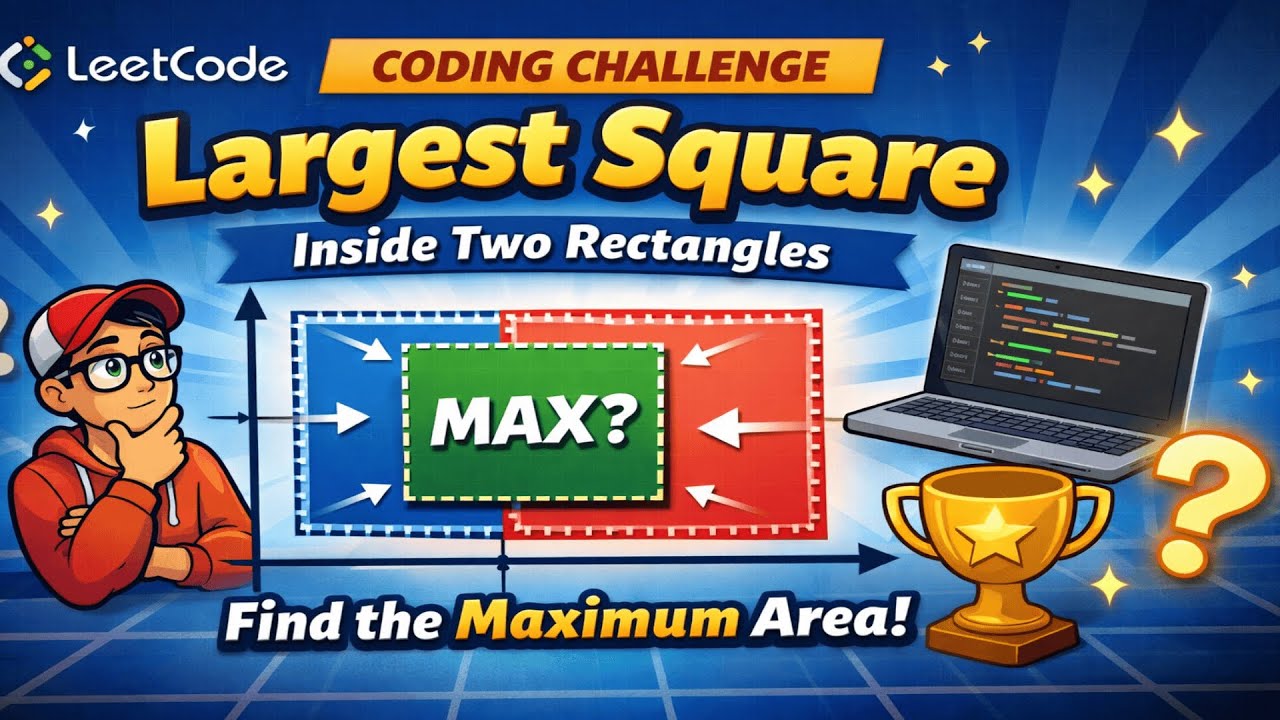 Jan 17, 2026 - Leetcode Daily - Problem #3047. Find the Largest Area of Square Inside Two Rectangles