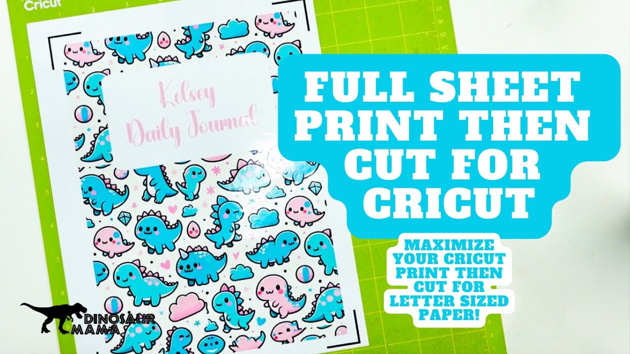Easy Cricut Print then Cut Full Page Hack | Maximize Your Pages - 2024 Quick Step by Step Tutorial