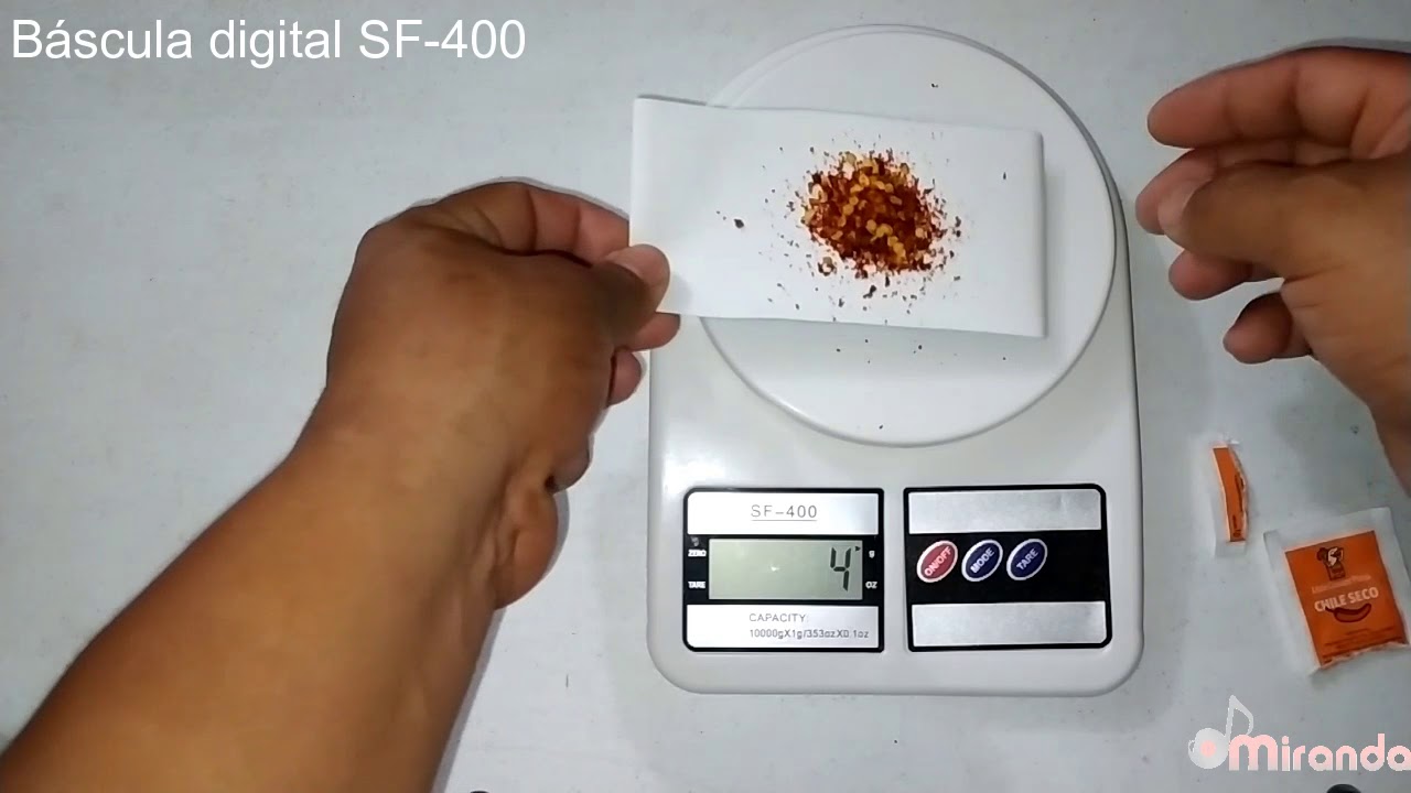 ¿ 1g Es confiable? Bascula digital económica SF 400