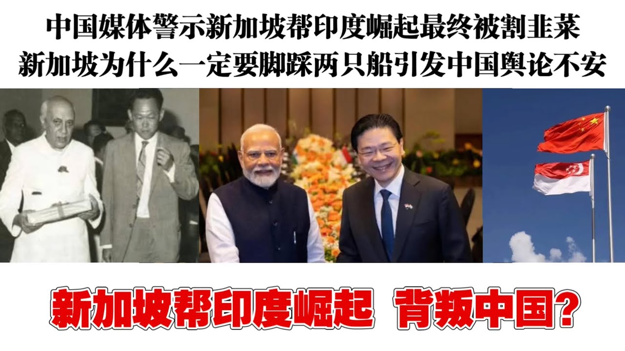 黄循财访问印度称帮印度崛起引发中国舆论不安｜中国媒体警示新加坡帮印度最终被割韭菜