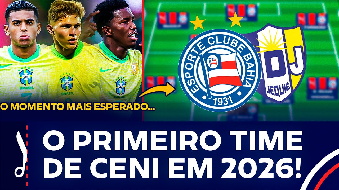 😳 "VAI TER ESTREIA!": LEIRO REVELA PROVÁVEL ESCALAÇÃO PARA BAHIA X JEQUIÉ!