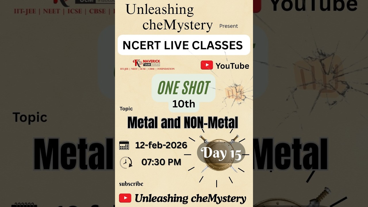 10th | ONE SHOT | Metal and non-Metal | ncert