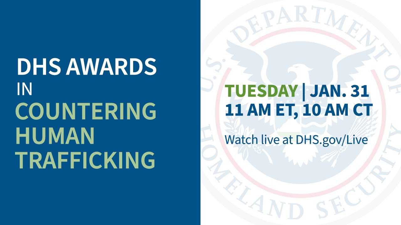 DHS Awards in Countering Human Trafficking