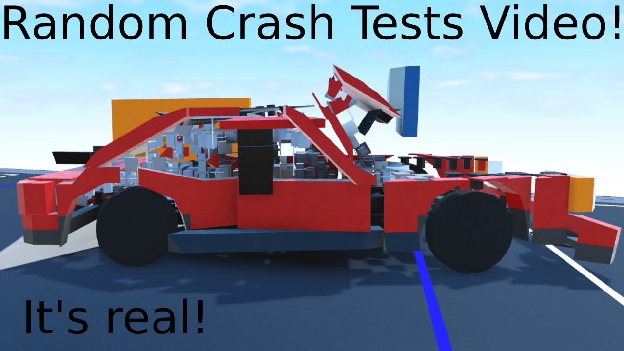 Random Crash Tests With My Physics Sports Car! (Plane Crazy)