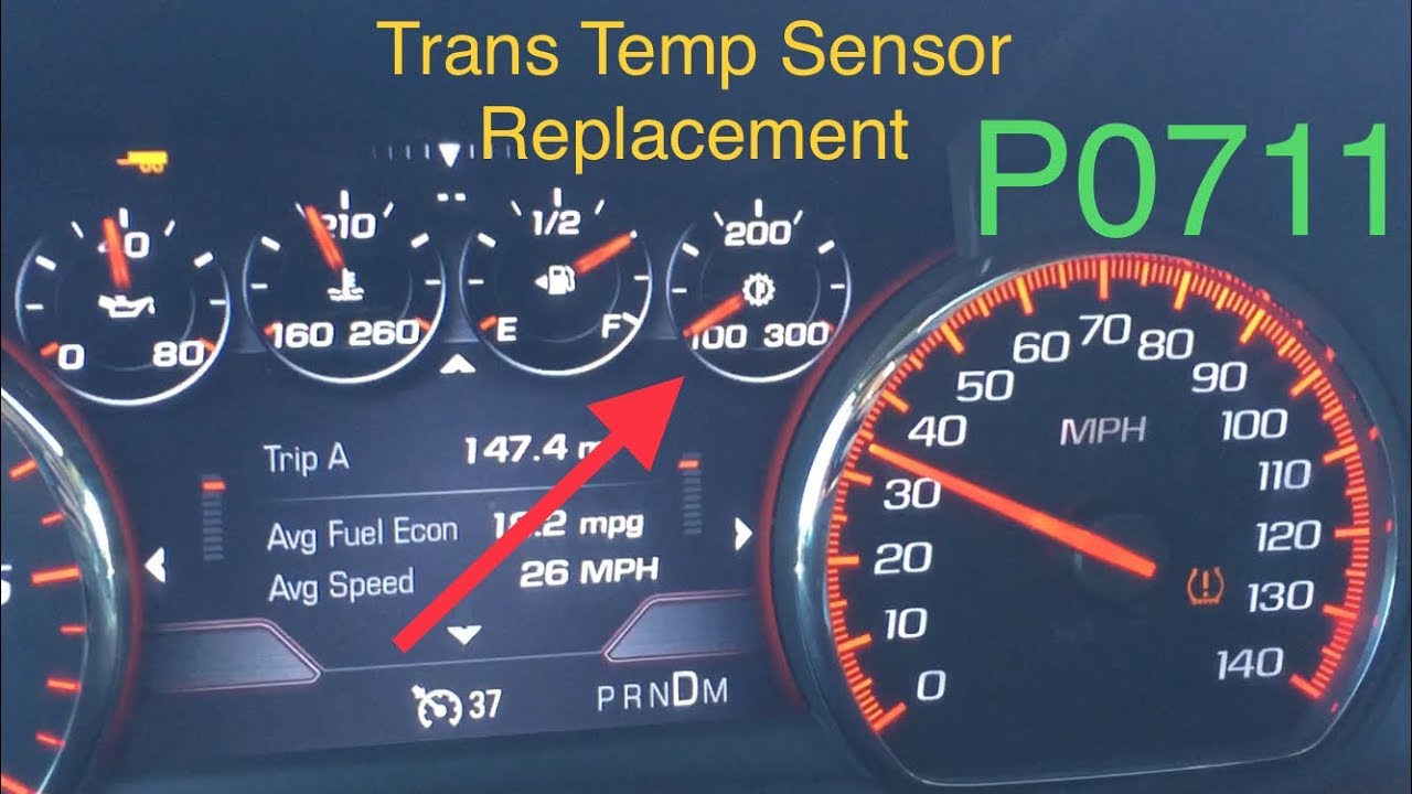 Transmission Temperature sensor replacement: Yukon, Suburban, Silverado, Sierra 8L90 8 speed P0711