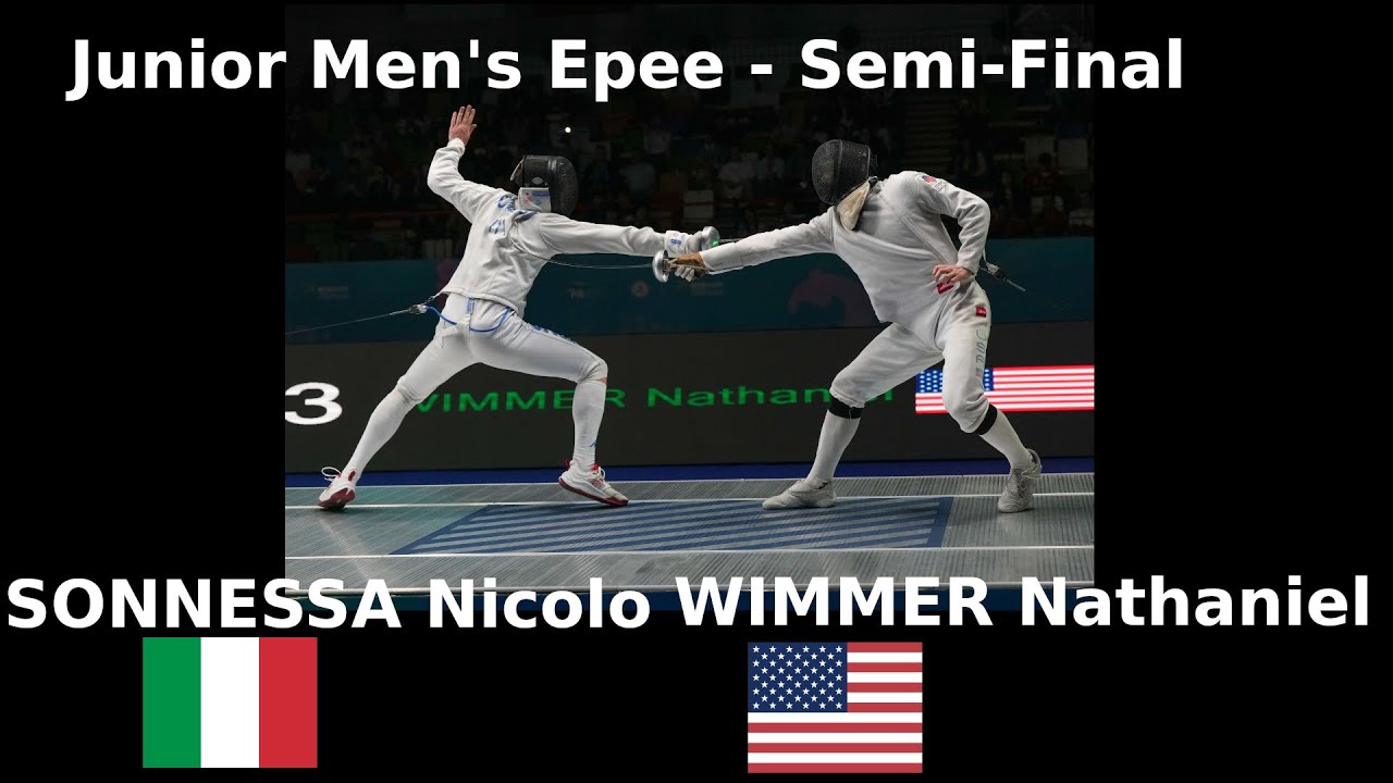 Cadet Worlds 2025, Wuxi — Men's Épée — Semi-Final — SONNESSA Nicolo vs WIMMER Nathaniel