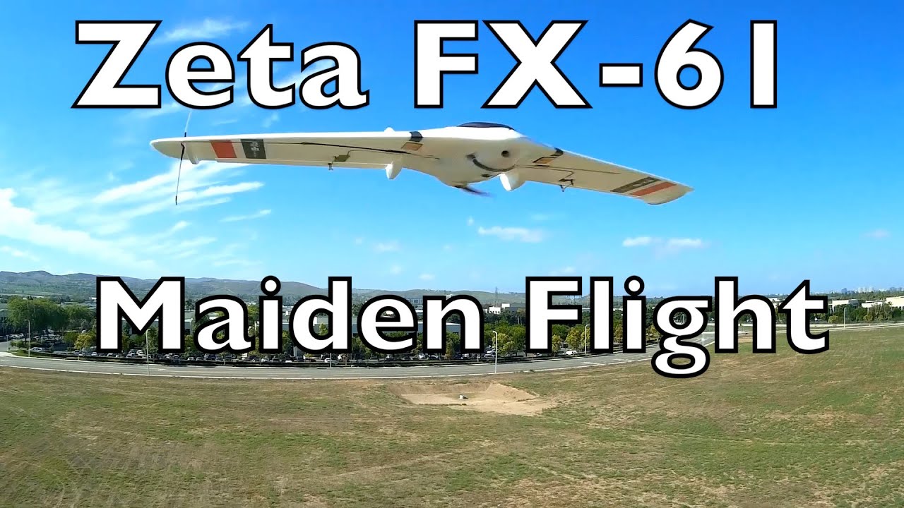 Zeta FX-61 Project Part 2 of 4 Maiden LOS Flight