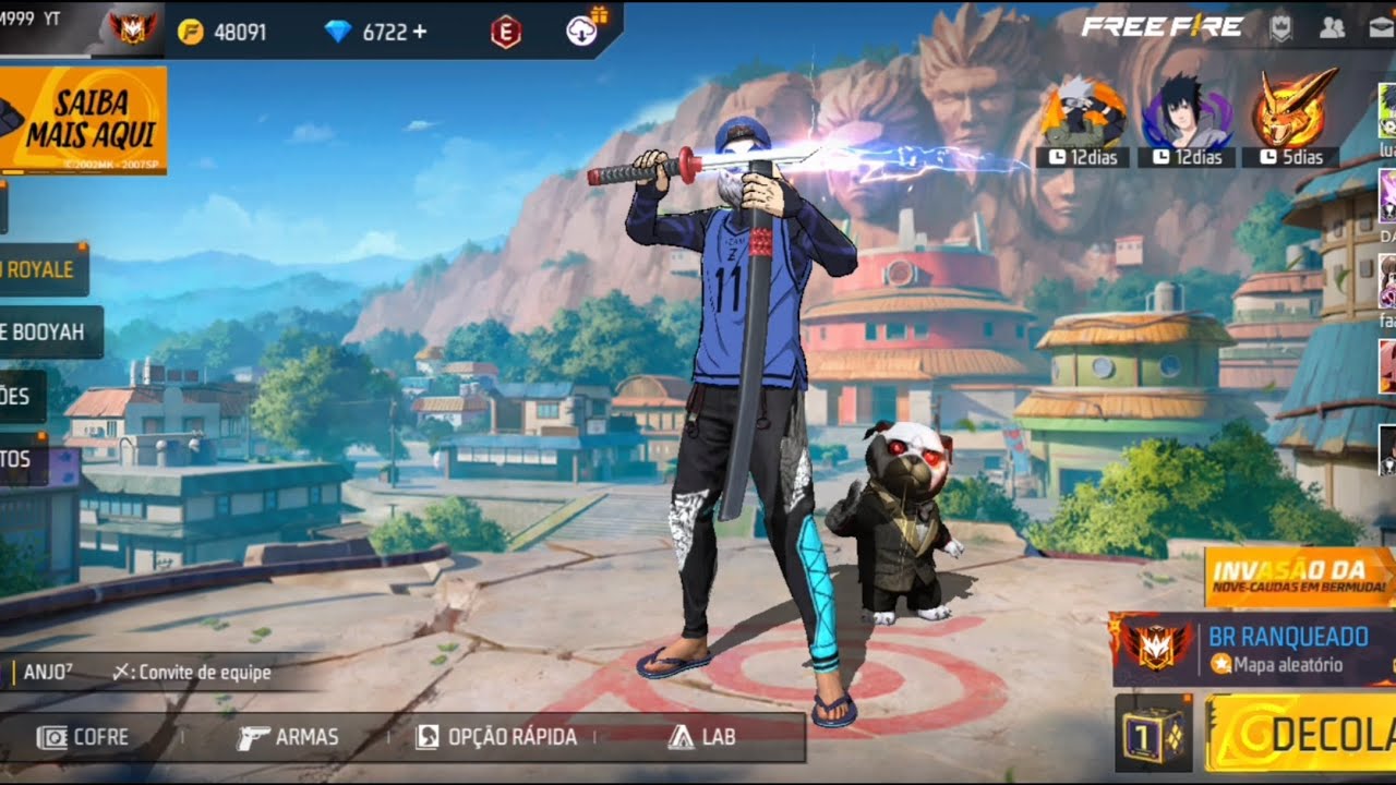 Gastando 6700 diamantes nos evento do Naruto free fire