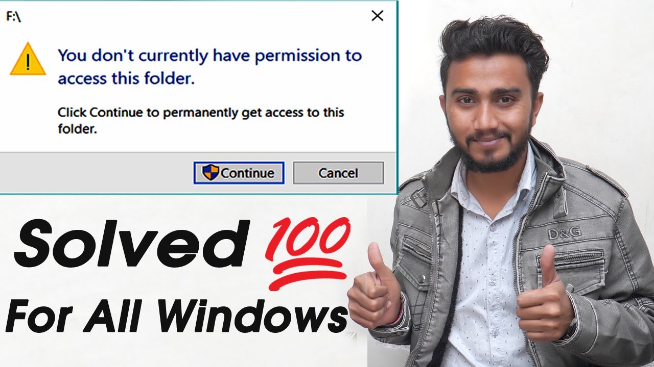 You don’t currently have permission to access this folder Windows 10, 8, 7 100% Fix #InfotechTarunKD