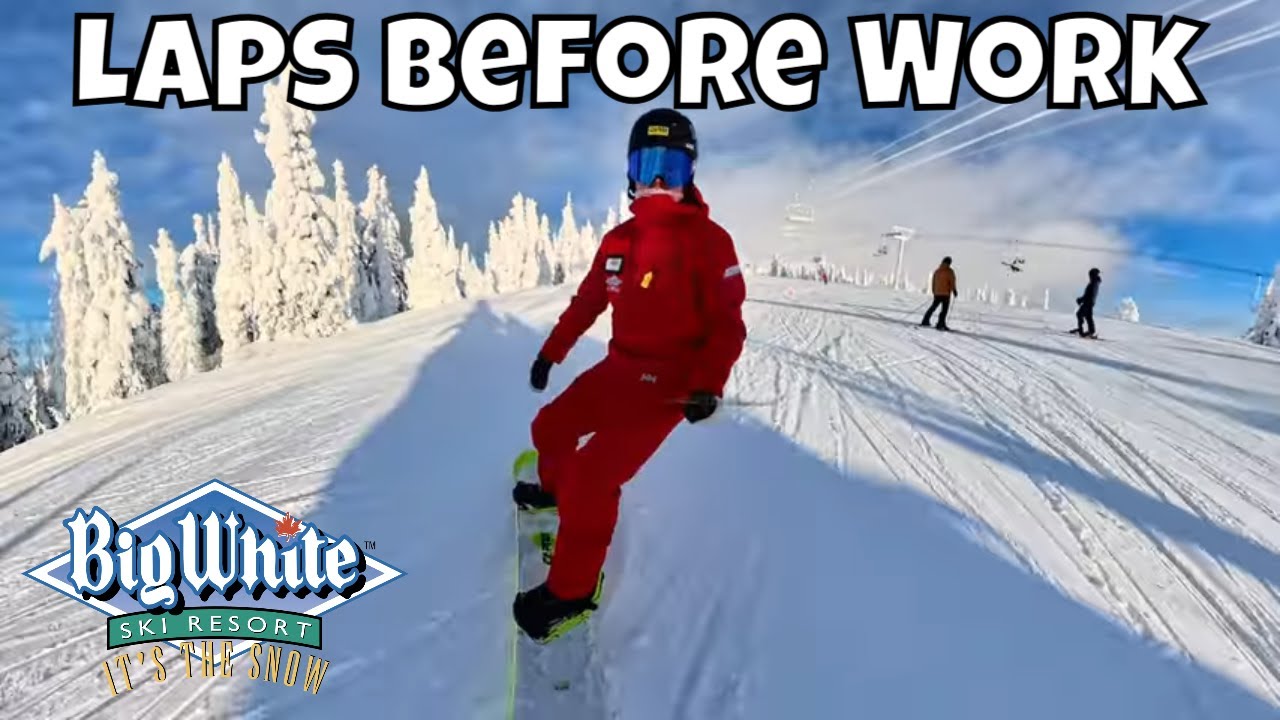 Ski To Work & Some Snowboard Laps