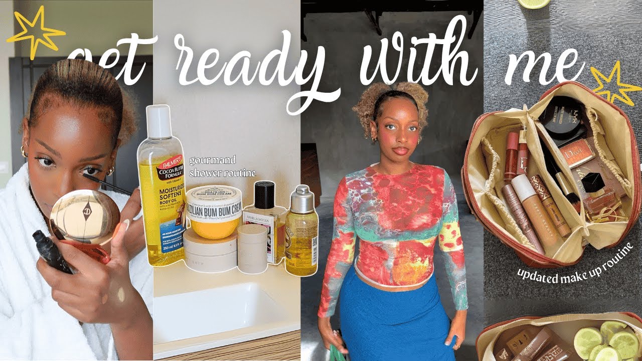 SUNSET DINNER GRWM ⭐️ gourmand shower routine, summer make up, outfit & fragrance | cheymuv